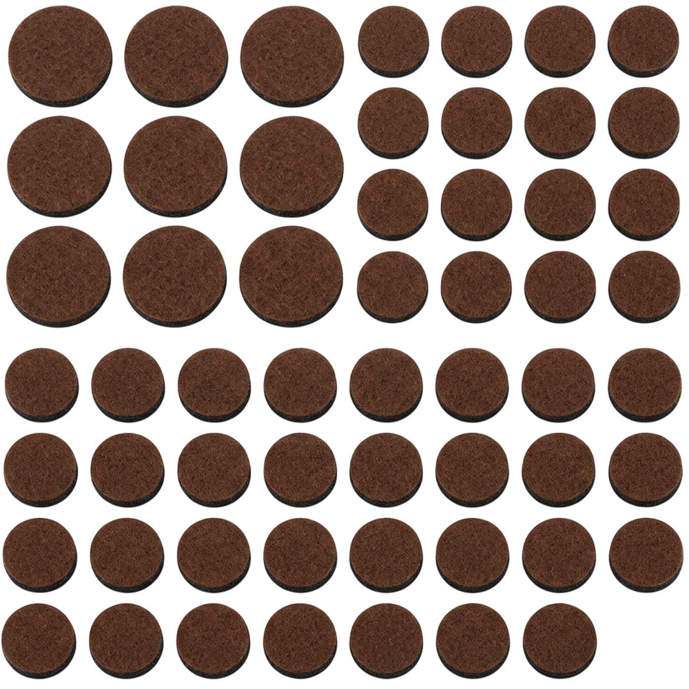 Thwkb Round Felt Furniture Pads Brown 48 Pack